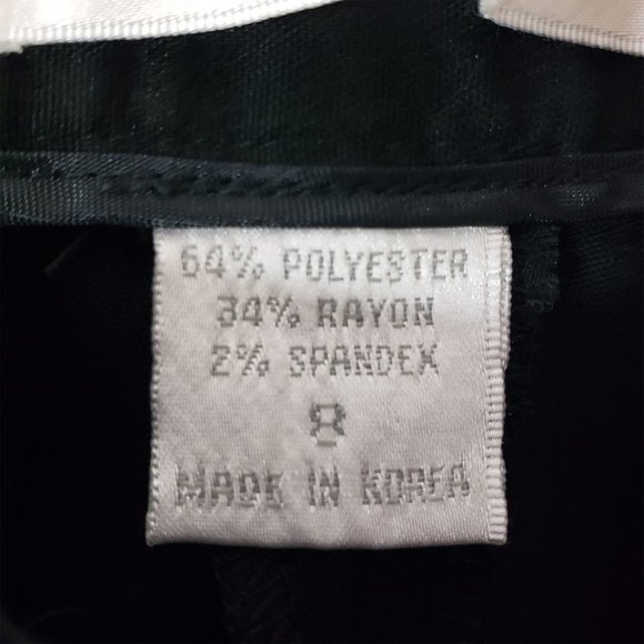 HUGO BUSCATI COLLECTION Size 8 Black Straight Leg, Dress, Work Pants - Picture 4 of 8